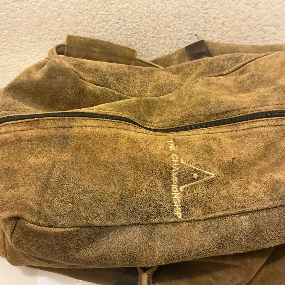 Set o mò ENMON Canvas duffle & travel kit with Brown Leather Trim